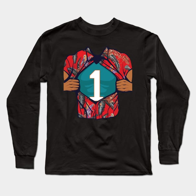 Tua Tagovailoa "It's Me" The Supe Long Sleeve T-Shirt by Car Boot Tees